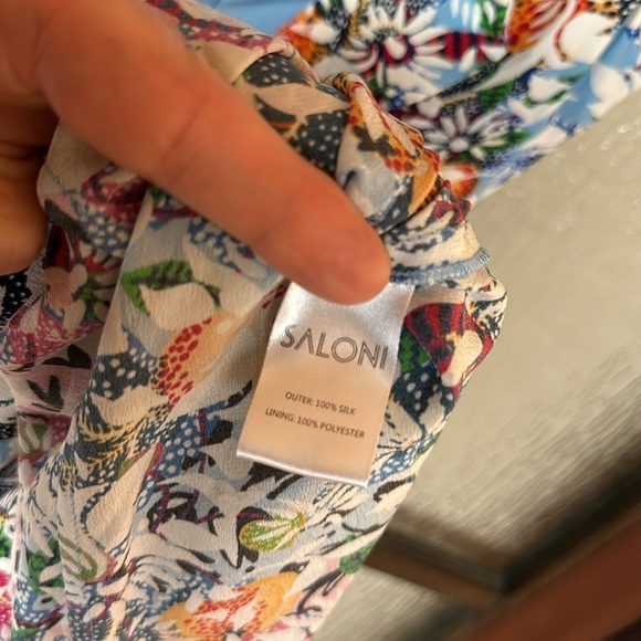 SALONi floral holly dress size US 8 - Picture 14 of 14